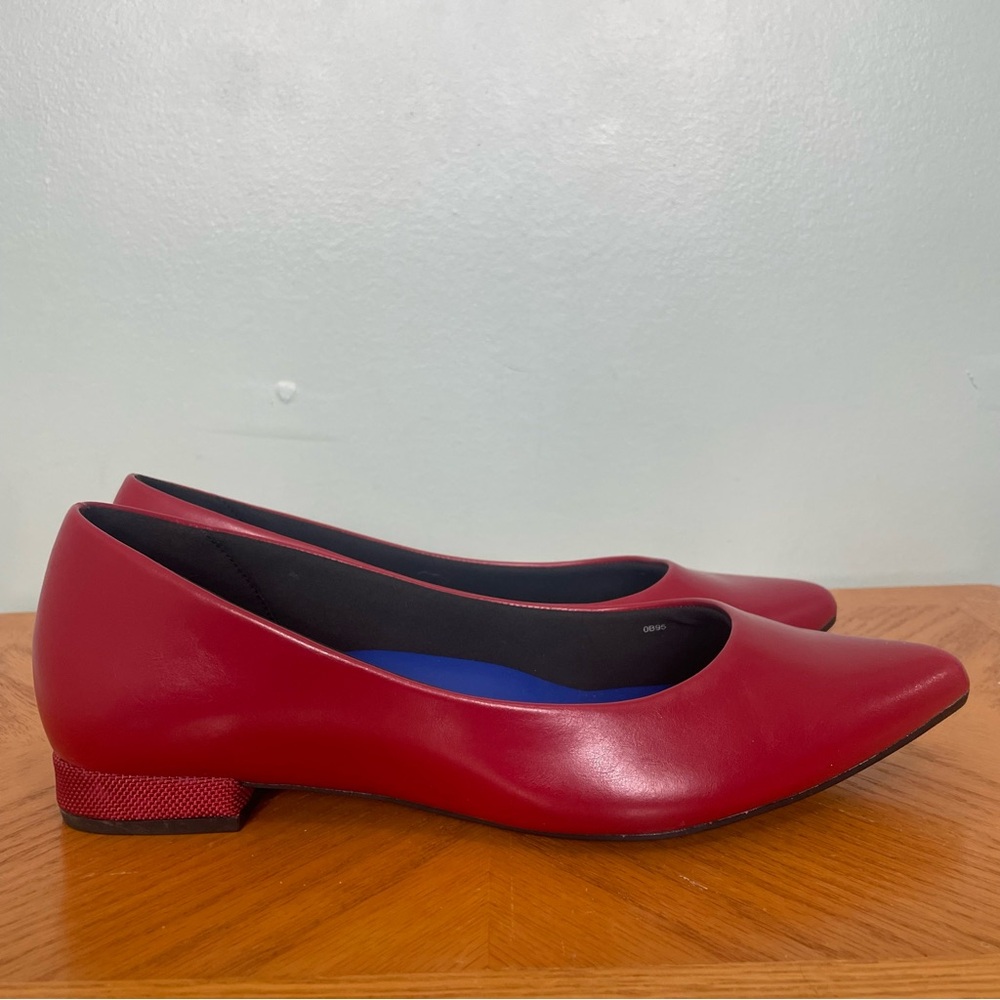 Antonia Saint New York Red Jane Autumn Flat Comfort Leather Size 9.5 - Picture 4 of 9